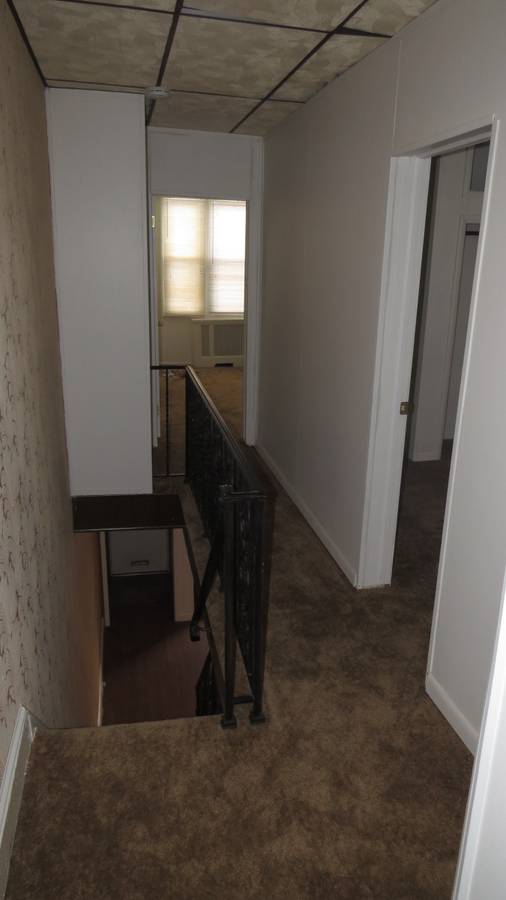 Dark apartment building before